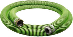 Alliance Hose & Rubber - -40 to 180°F, 1-1/2" Inside x 1.78" Outside Diam, Thermoplastic Rubber with Polyethylene Helix Liquid Suction & Discharge Hose - Green & Black, 20' Long, 29 Vacuum Rating, 50 psi Working & 150 psi Brust Pressure - Exact Tool & Supply