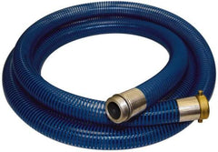 Alliance Hose & Rubber - -40 to 150°F, 4" Inside x 4-1/2" Outside Diam, PVC Liquid Suction & Discharge Hose - Transparent Blue, 20' Long, 29 Vacuum Rating, 55 psi Working Pressure - Exact Tool & Supply
