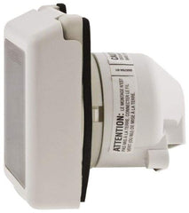 Hubbell Wiring Device-Kellems - 125 VAC, 50 Amp, Self Grounding Inlet - 3 Poles, 3 Wire, Male End, White - Exact Tool & Supply