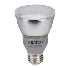 Value Collection - 11 Watt Fluorescent Flood/Spot Medium Screw Lamp - 2,700°K Color Temp, 380 Lumens, PAR20, 10,000 hr Avg Life - Exact Tool & Supply
