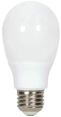 Value Collection - 9 Watt Fluorescent Residential/Office Medium Screw Lamp - 2,700°K Color Temp, 450 Lumens, A19, 6,000 hr Avg Life - Exact Tool & Supply