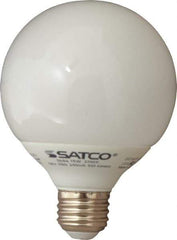 Value Collection - 15 Watt Fluorescent Decorative Medium Screw Lamp - 2,700°K Color Temp, 820 Lumens, G25, 10,000 hr Avg Life - Exact Tool & Supply