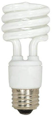 Value Collection - 13 Watt Fluorescent Residential/Office Medium Screw Lamp - 4,100°K Color Temp, 800 Lumens, T2, 10,000 hr Avg Life - Exact Tool & Supply