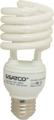Value Collection - 23 Watt Fluorescent Residential/Office Medium Screw Lamp - 5,000°K Color Temp, 1,600 Lumens, T2, 10,000 hr Avg Life - Exact Tool & Supply