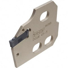 Iscar - Neutral Cut, 1/8" Insert Width, Cutoff & Grooving Support Blade for Indexables - 0.094" Head Projection - Exact Tool & Supply