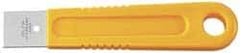 Olfa - Stainless Steel 1-Edge Scraper - 1" Blade Width x 1" Blade Length, 6-5/16" Long Handle - Exact Tool & Supply