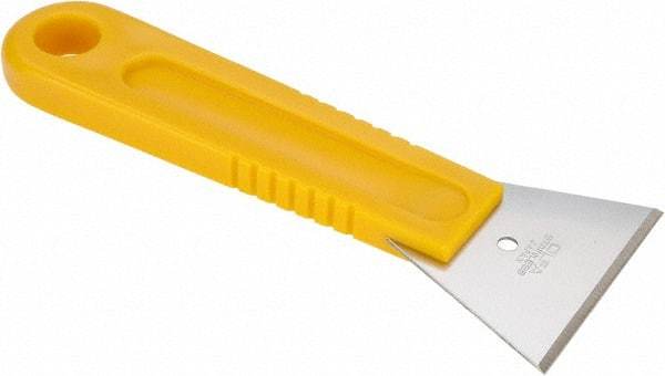 Olfa - Stainless Steel 1-Edge Scraper - 1-1/4" Blade Width x 2-21/64" Blade Length, 6-5/16" Long Handle - Exact Tool & Supply