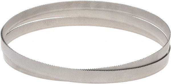 M.K. MORSE - 10 to 14 TPI, 7' 9 Long x 3/4" Wide x 0.035" Thick, Welded Band Saw Blade - Bi-Metal, Toothed Edge, Modified Raker Tooth Set, Flexible Back, Contour Cutting - Exact Tool & Supply
