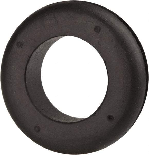 Made in USA - 1-3/4" OD, 1/2" Thick Military Specification Grommet - Buna-N Rubber, 1-3/8" Slot Diam x 1/8" Slot Width - Exact Tool & Supply