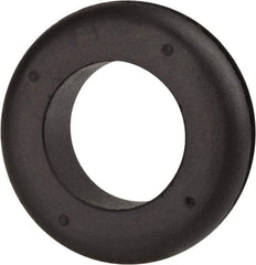 Made in USA - 1-3/4" OD, 1/2" Thick Military Specification Grommet - Buna-N Rubber, 1-3/8" Slot Diam x 1/8" Slot Width - Exact Tool & Supply