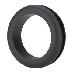 Made in USA - 2-1/8" OD, 9/16" Thick Military Specification Grommet - Buna-N Rubber, 1-3/4" Slot Diam x 3/16" Slot Width - Exact Tool & Supply