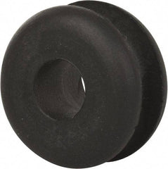 Made in USA - 13/16" OD, 7/16" Thick Military Specification Grommet - Buna-N Rubber, 9/16" Slot Diam x 3/16" Slot Width - Exact Tool & Supply