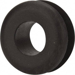 Made in USA - 15/16" OD, 7/16" Thick Military Specification Grommet - Buna-N Rubber, 11/16" Slot Diam x 3/16" Slot Width - Exact Tool & Supply