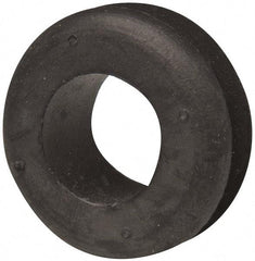 Made in USA - 1-5/16" OD, 11/16" Thick Military Specification Grommet - Buna-N Rubber, 1" Slot Diam x 1/4" Slot Width - Exact Tool & Supply
