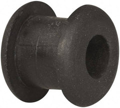 Made in USA - 7/16" OD, 3/8" Thick Military Specification Grommet - Buna-N Rubber, 5/16" Slot Diam x 1/4" Slot Width - Exact Tool & Supply