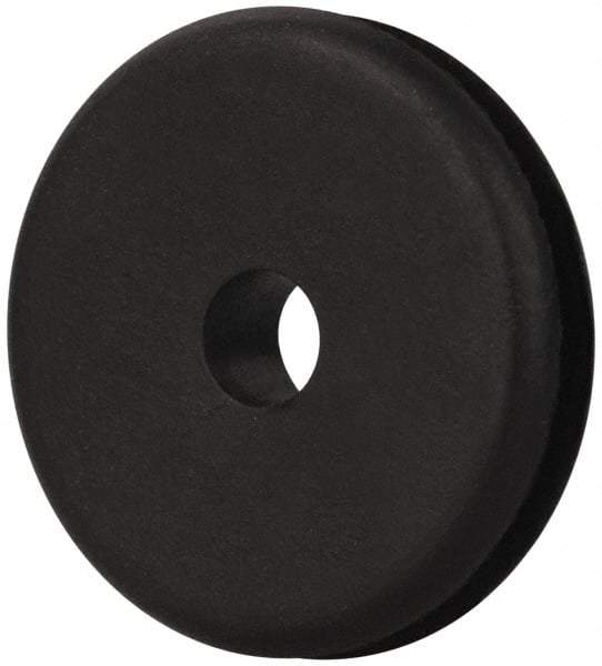 Made in USA - 7/8" OD, 3/16" Thick Military Specification Grommet - Buna-N Rubber, 5/8" Slot Diam x 1/16" Slot Width - Exact Tool & Supply