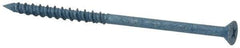 Elco - 3/16" Diam, 3-3/4" OAL, Phillips Drive, Concrete Screw & Masonry Fastener - Steel, Blue StalGard Finish, Includes #2 Drill Bit - Exact Tool & Supply