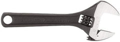 Paramount - 1/2" Jaw Capacity, 4" Standard Adjustable Wrench - Chrome Vanadium Steel, Black Finish - Exact Tool & Supply