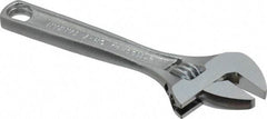 Paramount - 1/2" Jaw Capacity, 4" Standard Adjustable Wrench - Chrome Vanadium Steel, Chrome Finish - Exact Tool & Supply