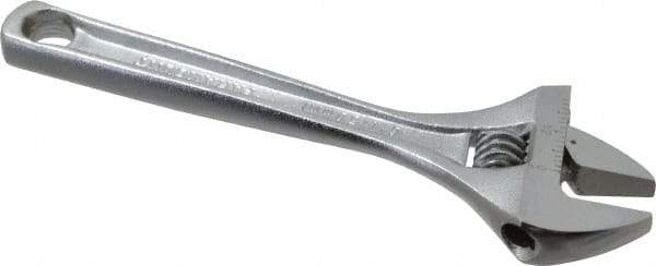 Paramount - 15/16" Jaw Capacity, 6" Standard Adjustable Wrench - Chrome Vanadium Steel, Chrome Finish - Exact Tool & Supply