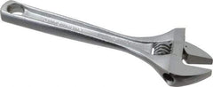 Paramount - 15/16" Jaw Capacity, 6" Standard Adjustable Wrench - Chrome Vanadium Steel, Chrome Finish - Exact Tool & Supply