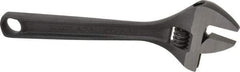 Paramount - 1-1/8" Jaw Capacity, 8" Standard Adjustable Wrench - Chrome Vanadium Steel, Black Finish - Exact Tool & Supply