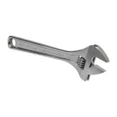 Paramount - 1-5/16" Jaw Capacity, 10" Standard Adjustable Wrench - Chrome Vanadium Steel, Chrome Finish - Exact Tool & Supply