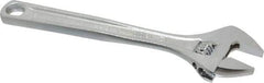 Paramount - 1-1/2" Jaw Capacity, 12" Standard Adjustable Wrench - Chrome Vanadium Steel, Chrome Finish - Exact Tool & Supply