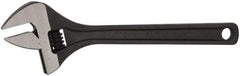 Paramount - 1-11/16" Jaw Capacity, 15" Standard Adjustable Wrench - Chrome Vanadium Steel, Black Finish - Exact Tool & Supply