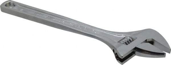 Paramount - 1-11/16" Jaw Capacity, 15" Standard Adjustable Wrench - Chrome Vanadium Steel, Chrome Finish - Exact Tool & Supply