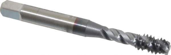 OSG - 1/4-20 UNC 3 Flute 3B Modified Bottoming Spiral Flute Tap - Vanadium High Speed Steel, TiCN Finish, 2-1/2" OAL, Right Hand Flute, Right Hand Thread, H3, Series 290 - Exact Tool & Supply