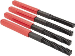 Value Collection - 8-3/8" Long x 7/16" Wide, 4 Pieces, External Pipe Thread Restoring File Set - .8, 1.0, 1.25, 1.5, 1.75, 2.0, 2.5, 3.mm Pitch, 8, 9, 10, 11-1/2, 11, 32, 12, 28, 13, 27, 14, 24, 16, 20, 18 TPI - Exact Tool & Supply