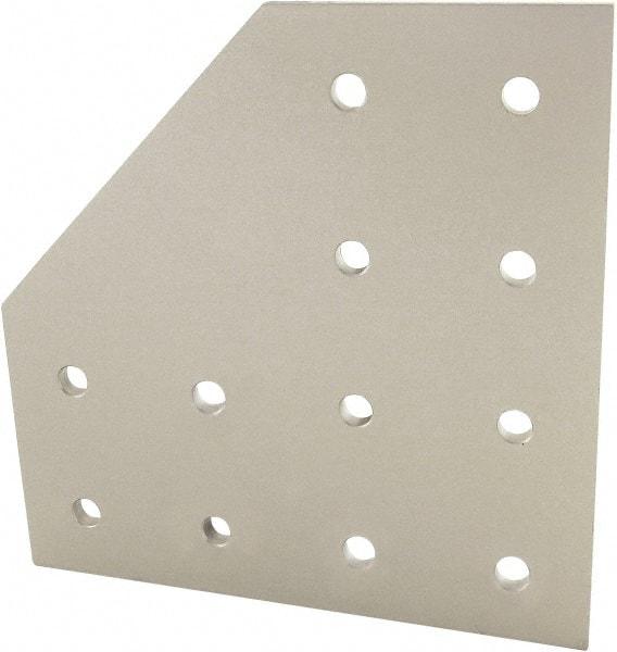 80/20 Inc. - 160mm Wide, Open Shelving Accessory/Component - Aluminum, Clear Anodized Finish, 160mm Long, Use with 40 Series & Bolt Kit 75-3422 - Exact Tool & Supply
