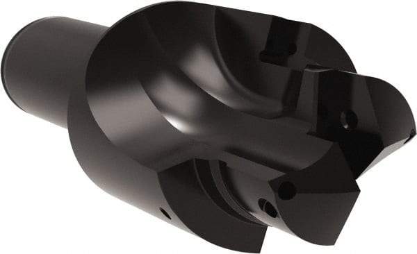Allied Machine and Engineering - ISO 11926-1, MS 16142, SAE J1926-1 Standard, 1-7/8-12, 24 Tube Dash Number, 15° Porting Angle, 1.791" Pilot Diam, 1-1/2" Shank Diam, Indexable Spade Blade Insert Porting Tool - 2 Porting Inserts, 6" Overall Length - Exact Tool & Supply