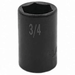 SK - Impact Socket - 3/8"DR 6PT 3/4" SEMI-DEEP IMPACT SOCKET - Exact Tool & Supply