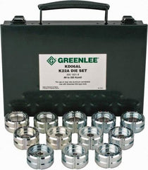 Greenlee - 8 AWG - 350 MCM Crimping Die Set - Use with Mfr's # EK628L11 - Exact Tool & Supply