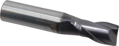 Atrax - 3/4", 1-1/2" LOC, 3/4" Shank Diam, 4" OAL, 2 Flute, Solid Carbide Square End Mill - Single End, AlTiN Finish, Spiral Flute, 30° Helix, Centercutting, Right Hand Cut - Exact Tool & Supply