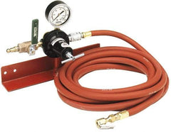 Myers Tire Supply - Air Compressor Automatic Tire Inflator Tool - 160 psi, Consists of Wall Mounting Bracket, Adjustable Pressure Gauge, On/Off Lever, 20' Air Hose, Clip-On Chuck - Exact Tool & Supply