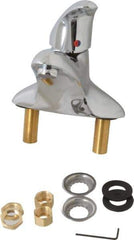 Moen - Lever Handle, Commercial Bathroom Faucet - One Handle, No Drain, Low Spout - Exact Tool & Supply