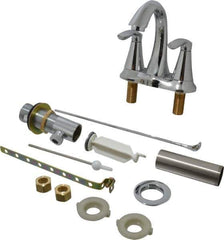 Moen - Lever Handle, Residential Bathroom Faucet - Two Handle, Pop Up Drain, Arc Spout - Exact Tool & Supply