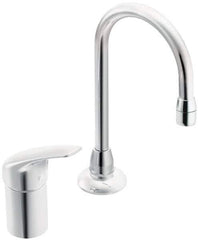 Moen - Lever Handle, Commercial Bathroom Faucet - One Handle, No Drain, Low Spout - Exact Tool & Supply
