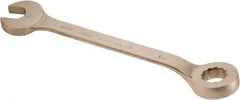 Ampco - 1-15/16" 12 Point Offset Combination Wrench - 15° Offset Angle, 22-3/4" OAL, Aluminum Bronze, Plain Finish - Exact Tool & Supply