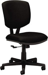 Hon - 40" High Task Chair - 25-3/4" Wide x 25-3/4" Deep, 100% Polyester Seat, Black - Exact Tool & Supply