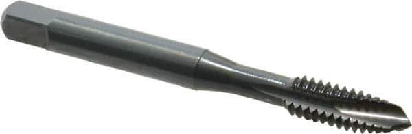 OSG - 1/4-20 UNC, 3 Flute, Oxide Finish, Vanadium High Speed Steel Spiral Point Tap - Plug Chamfer, Right Hand Thread, 2-1/2" OAL, 1" Thread Length, 0.255" Shank Diam, Series 280 - Exact Tool & Supply