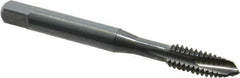 OSG - 1/4-20 UNC, 3 Flute, Oxide Finish, Vanadium High Speed Steel Spiral Point Tap - Plug Chamfer, Right Hand Thread, 2-1/2" OAL, 1" Thread Length, 0.255" Shank Diam, Series 280 - Exact Tool & Supply