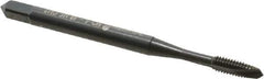 OSG - #4-48 UNF, 2 Flute, Oxide Finish, Vanadium High Speed Steel Spiral Point Tap - Plug Chamfer, Right Hand Thread, 1-7/8" OAL, 9/16" Thread Length, 0.141" Shank Diam, 2B Class of Fit, Series 280 - Exact Tool & Supply