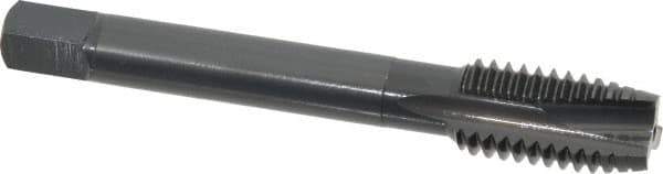 OSG - 1/2-13 UNC, 3 Flute, Oxide Finish, Vanadium High Speed Steel Spiral Point Tap - Plug Chamfer, Right Hand Thread, 3-3/8" OAL, 1-21/32" Thread Length, 0.367" Shank Diam, Series 280 - Exact Tool & Supply