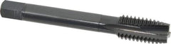 OSG - 1/2-13 UNC, 3 Flute, Oxide Finish, Vanadium High Speed Steel Spiral Point Tap - Plug Chamfer, Right Hand Thread, 3-3/8" OAL, 1-21/32" Thread Length, 0.367" Shank Diam, Series 280 - Exact Tool & Supply