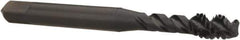 OSG - #12-24 UNC 3 Flute 2B/3B Modified Bottoming Spiral Flute Tap - Vanadium High Speed Steel, Oxide Finish, 2-3/8" OAL, Right Hand Flute, Right Hand Thread, H3, Series 290 - Exact Tool & Supply