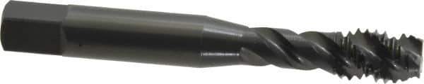 OSG - 3/8-16 UNC 3 Flute Modified Bottoming Spiral Flute Tap - Vanadium High Speed Steel, Oxide Finish, 2-15/16" OAL, Right Hand Flute, Right Hand Thread, H2, Series 290 - Exact Tool & Supply
